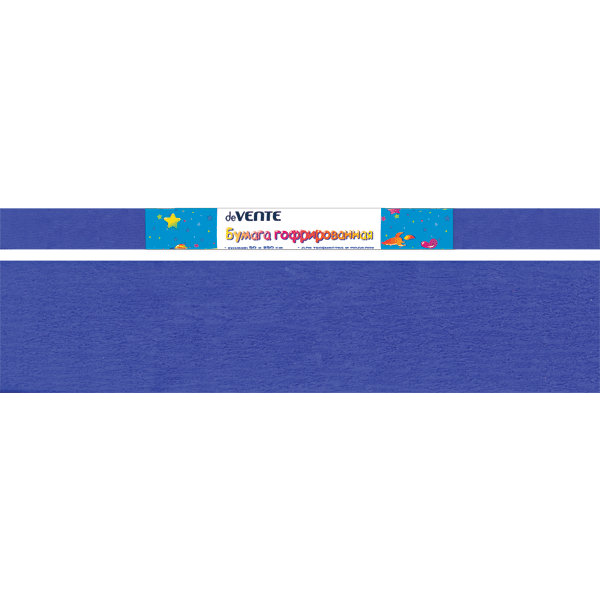 Бумага гофрированная (креповая) "Attomex" 32 г/м2, 50х250 см в рулоне, синяя