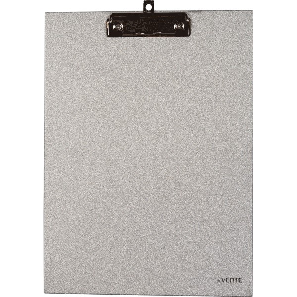Клипборд "deVENTE. Glitter Shine" A4 (225x316 мм) картон толщина 2 мм, фактура с блестками, в пластиковом пакете, сверкающий серебристый