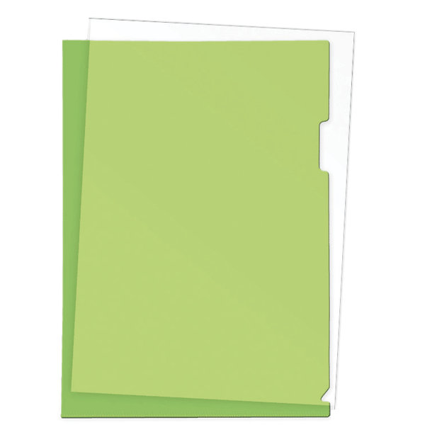 Папка-уголок Attomex A4 зеленый, 180мкм, фактура "песок"