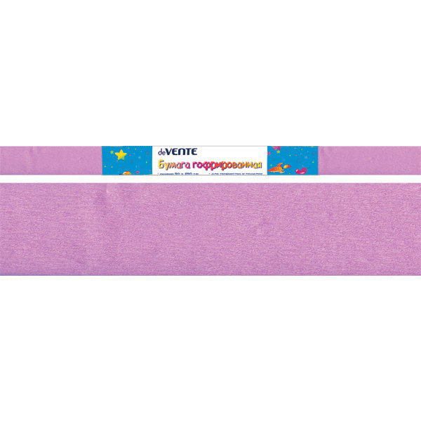 Бумага гофрированная (креповая) "Attomex" 32 г/м2, 50х250 см в рулоне, ярко-лиловая