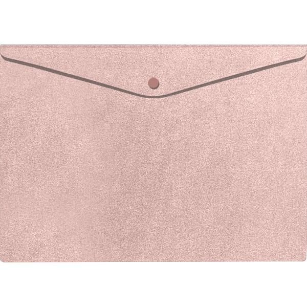 Папка-конверт deVENTE A4 розовый, на кнопке, 350мкм, фактура "песок", инд. марк., Glitter Shine
