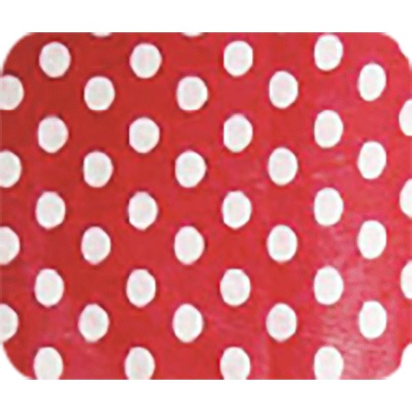 Бумага тишью c орнаментом "deVENTE. Белый горошек на красном фоне" 50x70 см, 17 г/м², 5 л, пластиковый пакет с европодвесом