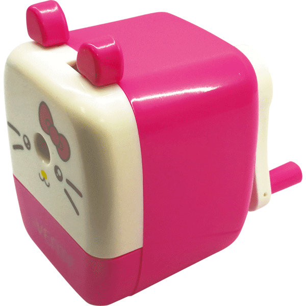 Точилка для карандашей "deVENTE. Котенок" 7,4x5,8x8,4 см , 1 отверстие, пластмассовая, механическая, в пластиковой коробке, розовая