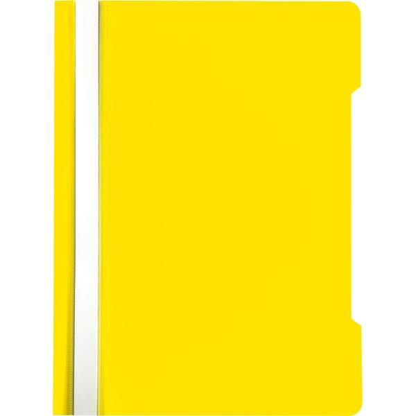 Папка-скоросшиватель deVENTE A5 желтый, 120/180мкм, с инд. марк.