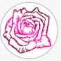 Штамп для сургучной печати "Роза. Дизайн 6", круглый 30мм