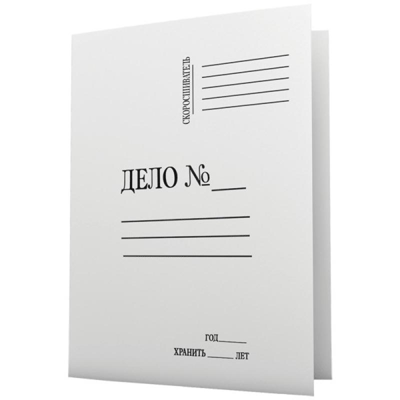 Папка Дело Attomex A4 белый, 400 г/м2, немелованный, картон