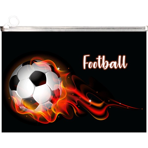 Папка на молнии с расширением "deVENTE. Football" A4 (330x235х28 мм), 180 мкм, непрозрачная с рисунком, индивидуальная маркировка