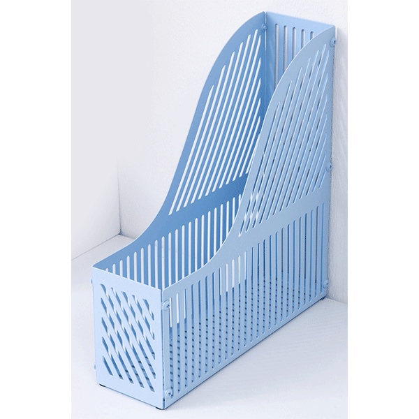 Вертикальный накопитель "deVENTE. Pastel" размер 26x8x28 см, металлический, пастельно-голубой, в картонной коробке