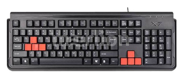 Клавиатура A4 X7-G300 черный USB Gamer 512748