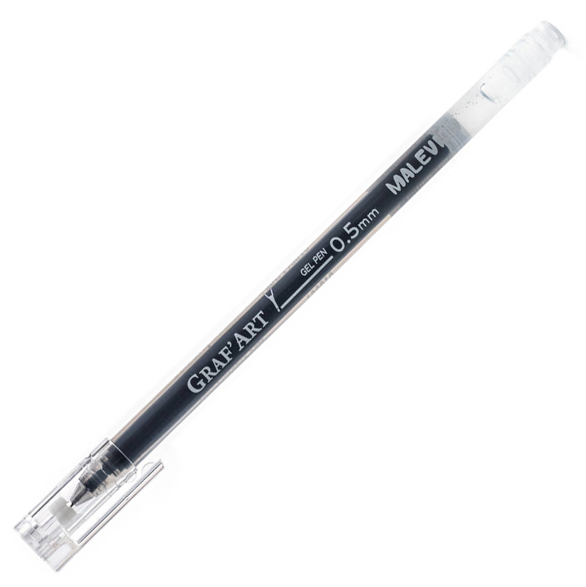 Черная гелевая ручка Малевичъ 0.5 мм
