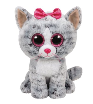 TY Beanie Boo's  Котёнок Kiki  серый 15 см (10013160/070822/3388501/1)