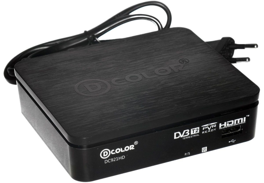 Ресивер DVB-T2 D-Color DC921HD черный