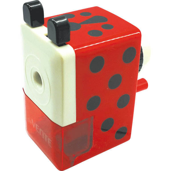 Точилка для карандашей "deVENTE. Домик" 7,1x4,8x9,1 см, 1 отверстие, пластмассовая, механическая, в пластиковой коробке, красная