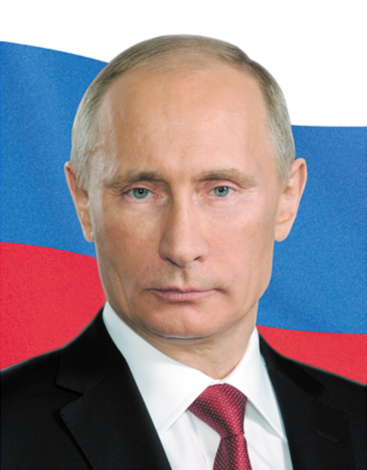 Портрет Путина В.В. 30*40см в пластиковой рамке