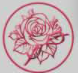 Штамп для сургучной печати "Роза. Дизайн 14", круглый 25мм